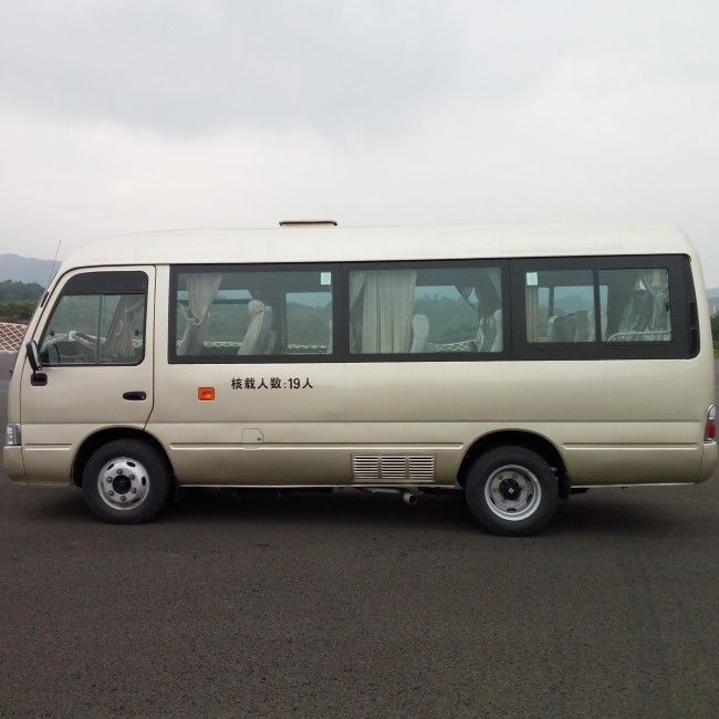 Autobús Coaster de transporte diésel de 7m y 25 asientos con emisión Euro 4 y suspensión de ballesta