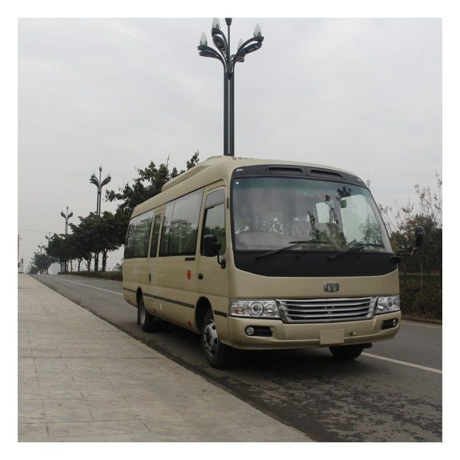 Autobús Coaster Diésel de 7m con 26 asientos y 5 marchas manuales para transporte público