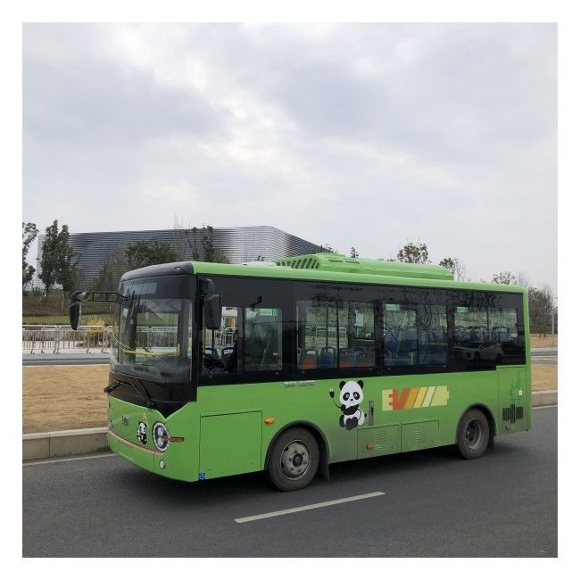 El E-autobús eléctrico puro del autobús de LHD los 6.6m con el piso cubre la carga de destello