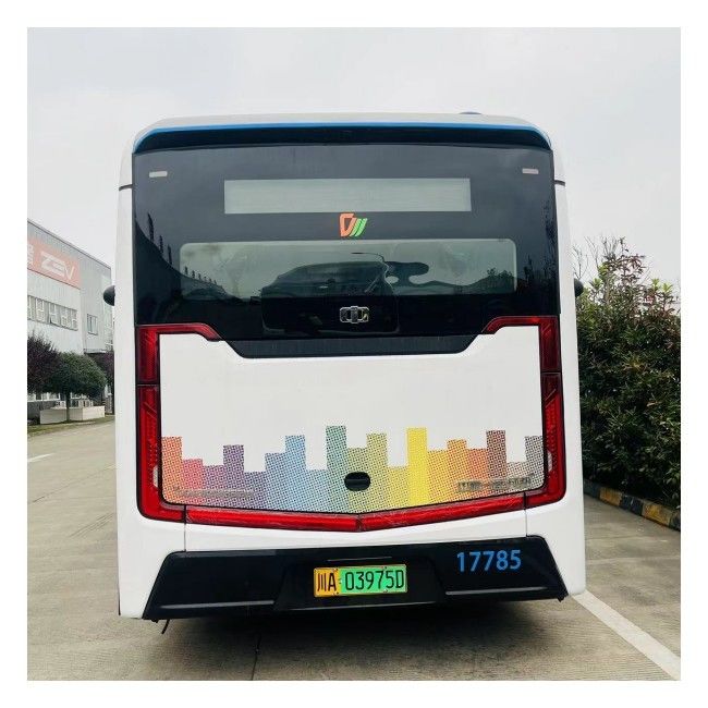 Autobús eléctrico puro de 12 M LHD Automático EV Autobús de inercia de 46 asientos con suspensión neumática