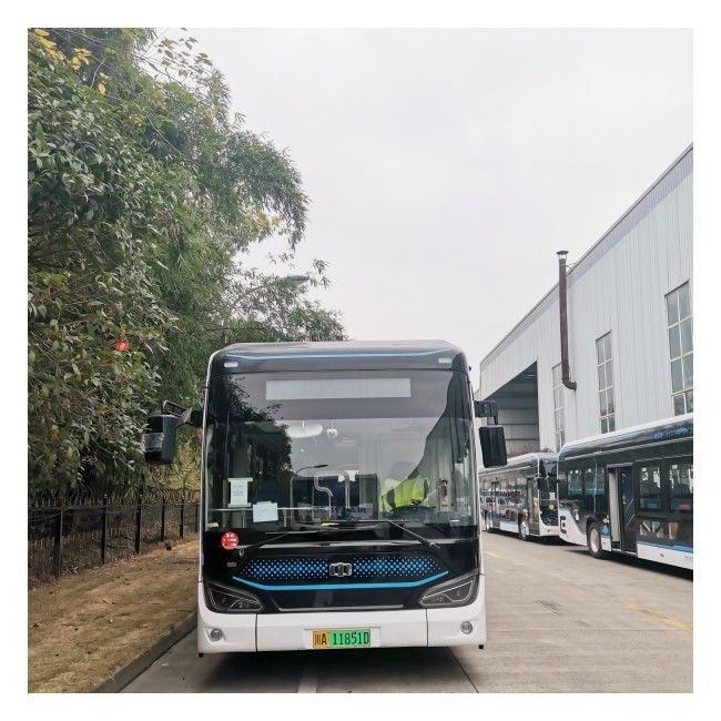 Autobús eléctrico bajo de la ciudad del E-autobús los 280-650km del piso de LHD el 12m con 46 asientos