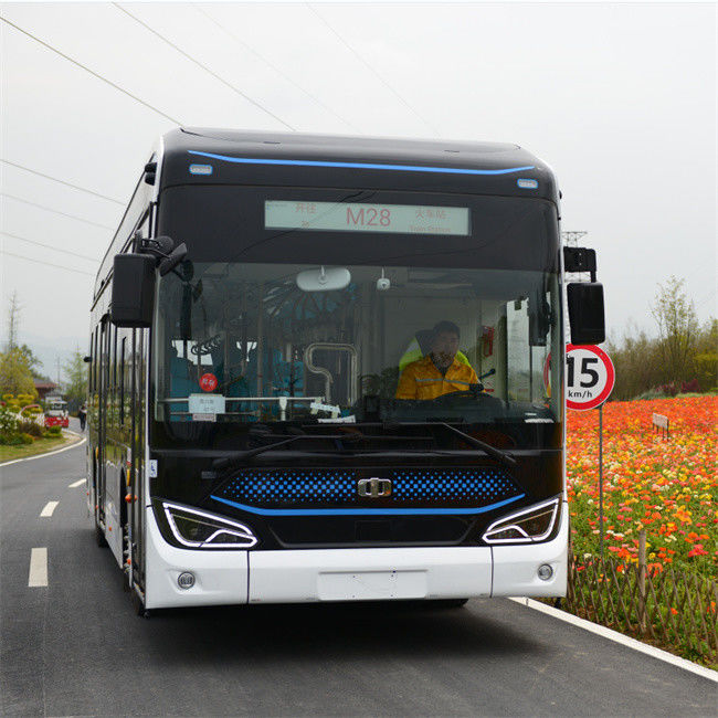 Autobús eléctrico puro de 12 M de entrada baja Autobús de piso EV Autobús de 46 asientos con suspensión neumática