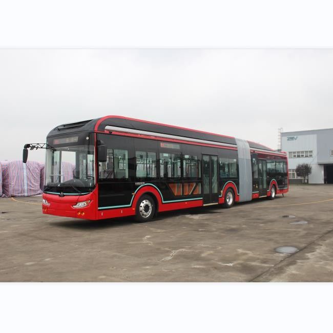 18 metros de Zev Bus 69 kilómetros por hora del pasajero del autobús 50 de los asientos de la capacidad de pasajero eléctrica 150