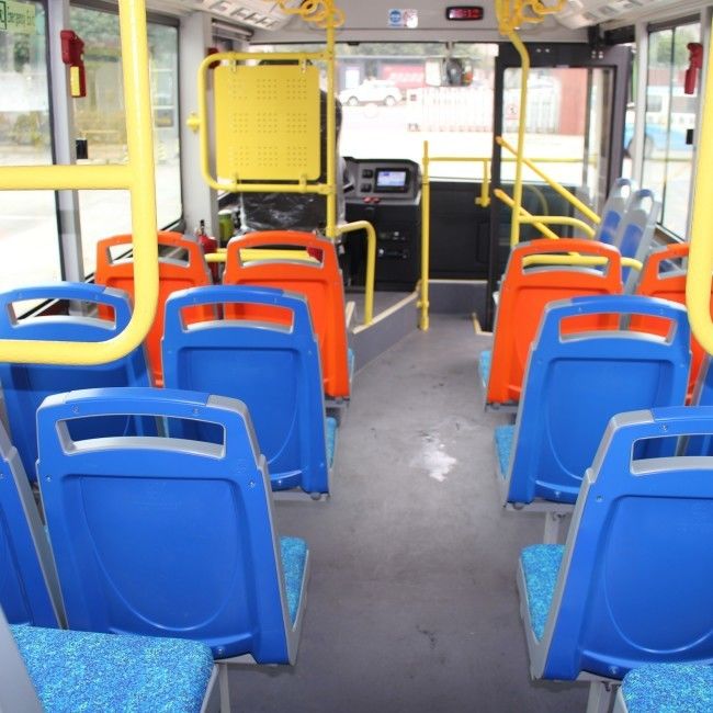 6630*2200*2925 Dimensiones Minibús eléctrico E Bus 6.6m Batería Autobuses eléctricos para el transporte público