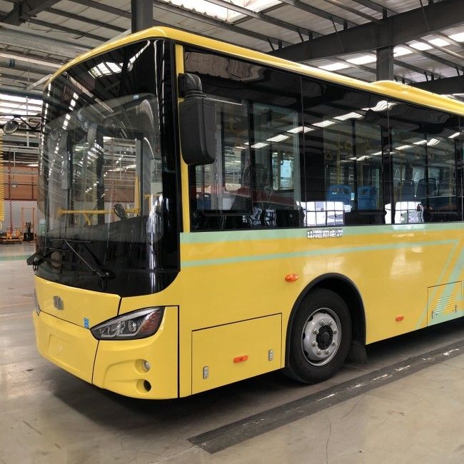 Poder de batería eléctrico de dos de las puertas los 8m de la batería urbana asientos de los autobuses LHD 29 198.4kwh