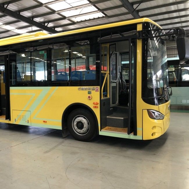 Poder de batería eléctrico de dos de las puertas los 8m de la batería urbana asientos de los autobuses LHD 29 198.4kwh