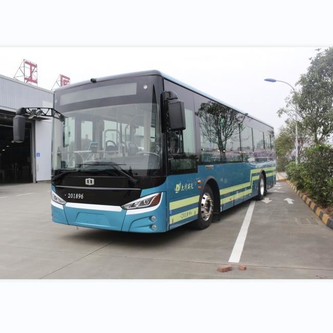 bus turístico del 10.5m City Road con los autobuses urbanos eléctricos puros de la ciudad del autobús 30seat del piso bajo de la Aire-condición