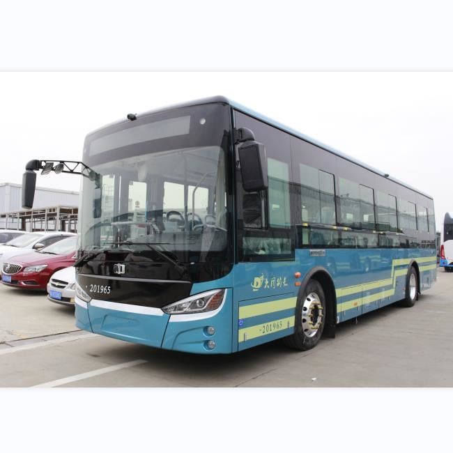 bus turístico del 10.5m City Road con los autobuses urbanos eléctricos puros de la ciudad del autobús 30seat del piso bajo de la Aire-condición