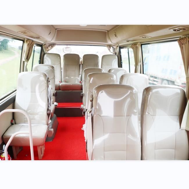 Autobús del práctico de costa de 25 Seater con el sistema del entretenimiento del DVD del motor diesel y los altos-detrás asientos