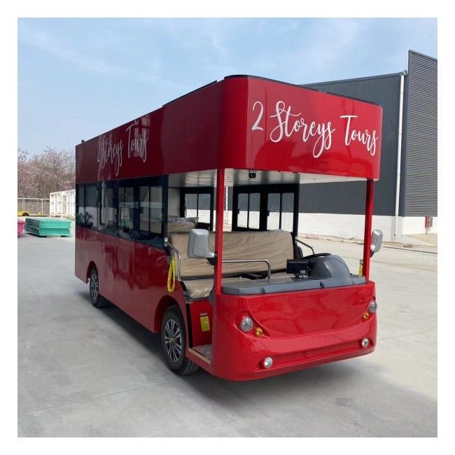 Autobús eléctrico de los carros de golf radio de la vuelta de 6,4 Mts con velocidad máxima 30km/H