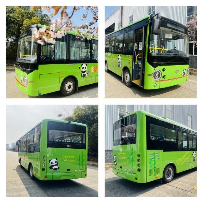 6.6m autobuses Zev con batería autobuses eléctricos minibús de 24 plazas para transporte público.