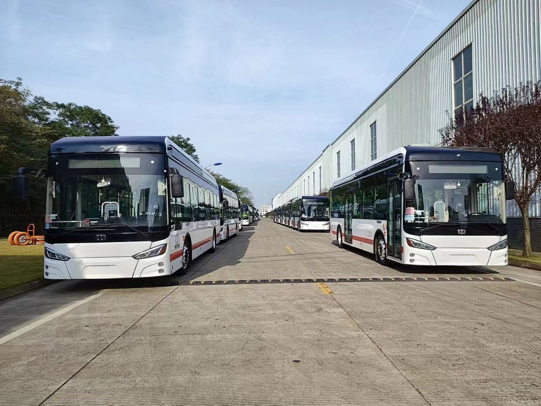 10.5M Autobús eléctrico puro con bajo coste de mantenimiento y línea de bus CAN de instrumentos