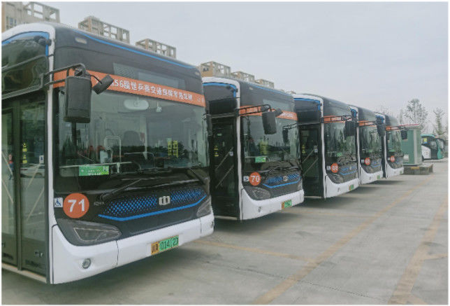 Autobús urbano de energía nueva de 12 metros y 40 asientos con suspensión neumática y carga rápida