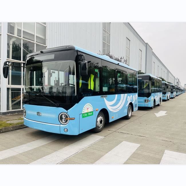 6.6m 16 asientos Autobuses eléctricos puros Transporte público Autobús Vehículo de nueva energía