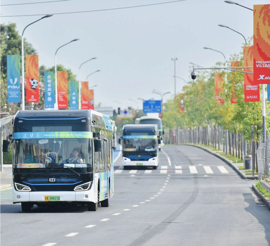 Autobuses electrónicos de entrada baja de 12 m zev de 39 plazas para el transporte urbano de larga distancia.