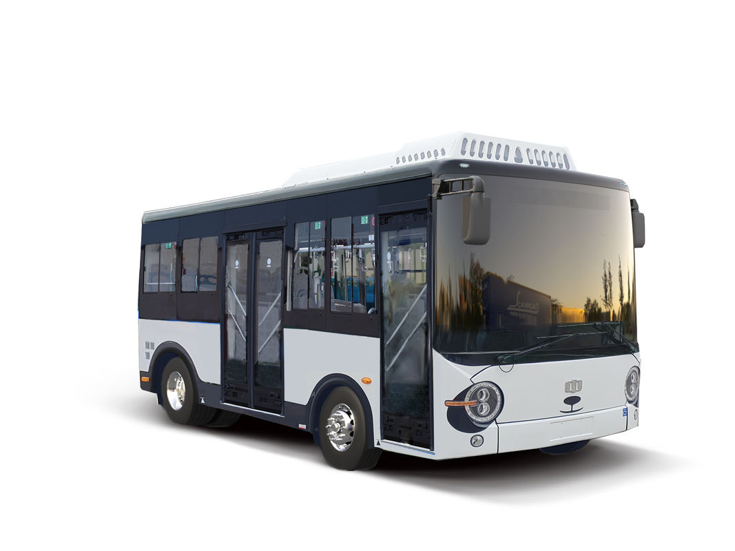 5.9m Minibús eléctrico 14 asientos autobuses de piso bajo autobuses verdes para el transporte público.