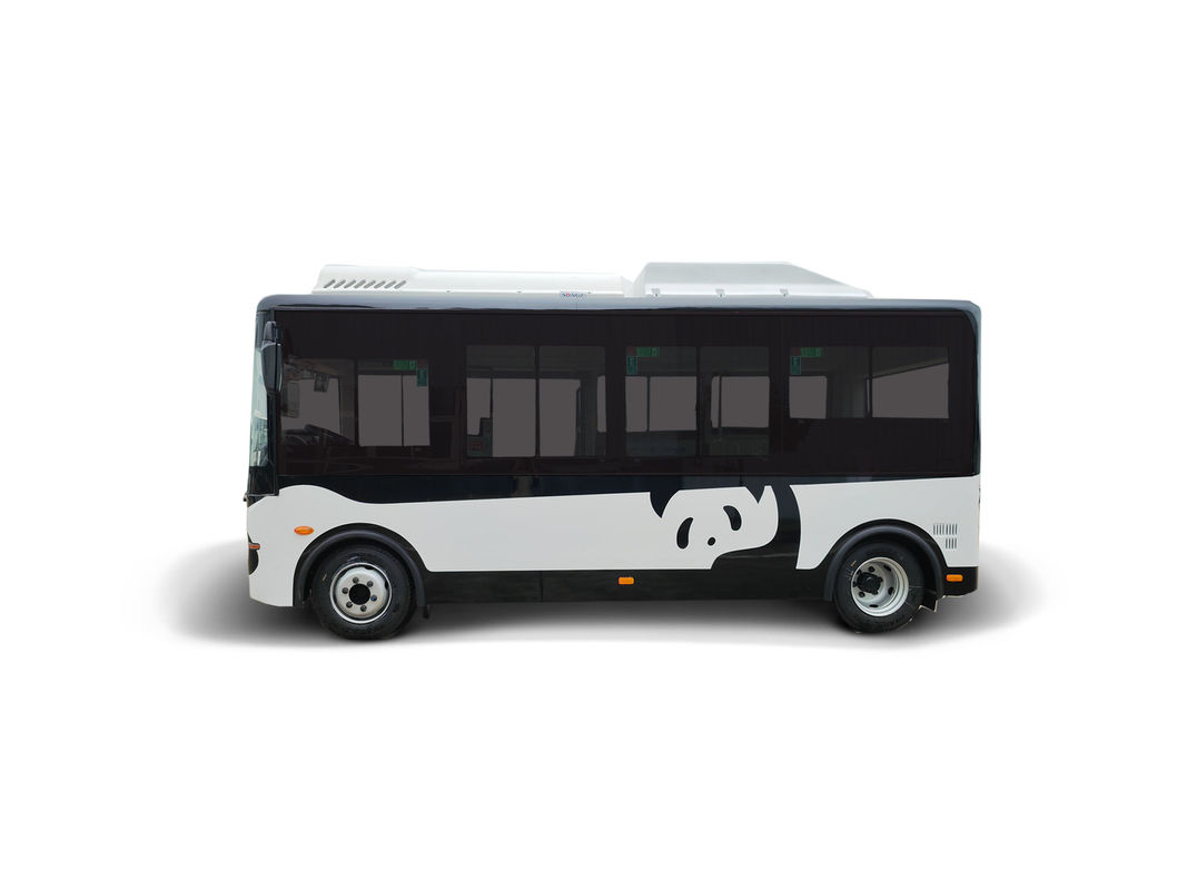 5.9m Minibús eléctrico 14 asientos autobuses de piso bajo autobuses verdes para el transporte público.