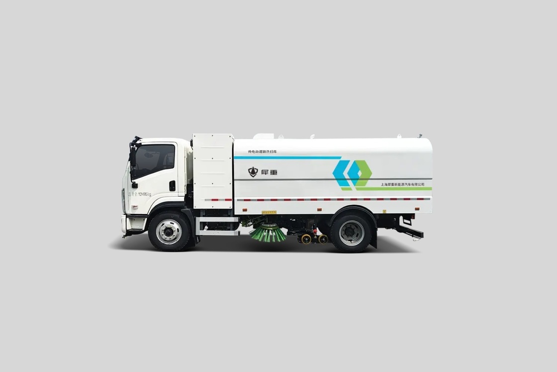 Vehículos de saneamiento de 12 T, barredora eléctrica, barredora de carreteras.