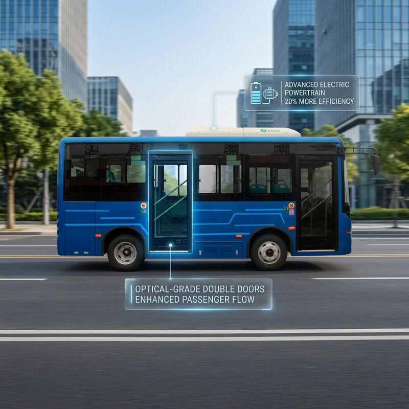 5.9M de 14 asientos de batería eléctrico autobús urbano vehículo eléctrico puro para el autobús de transporte público al centro.