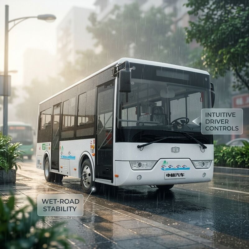 6.6m 16 asientos LHD Minibus eléctrico Autobús electrónico para el transporte público urbano