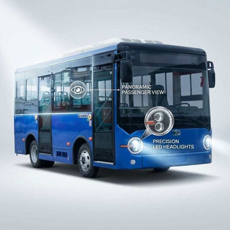 6Autobús eléctrico puro de 16 plazas con un alcance de 180 km para el transporte público urbano