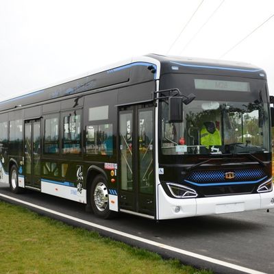 Autobús eléctrico bajo de la ciudad del E-autobús los 280-650km del piso de LHD el 12m con 46 asientos