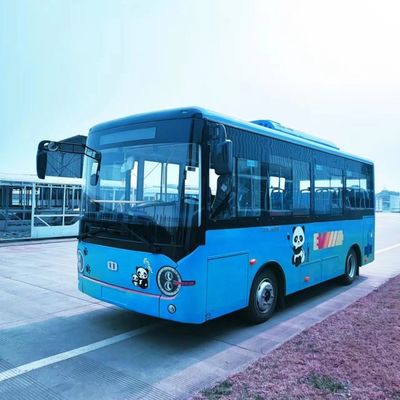 6.6m Autobús Eléctrico Mini de Carga de Batería para 23 Pasajeros con Autonomía de 200KM LHD RHD para Servicios de Lanzadera