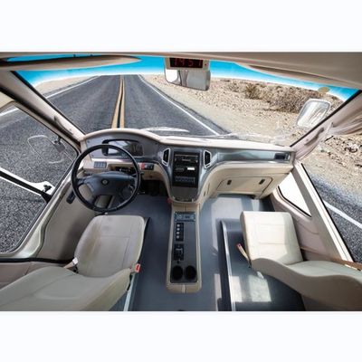 Autobuses de montaña con motor diesel de 19 asientos con suspensión de resorte de hoja y motor montado en la parte delantera para una velocidad máxima de 100 km / h