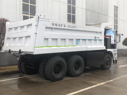 Camión de minería eléctrico de carga útil de 110 toneladas con batería LFP de 528 kWh y transporte autónomo