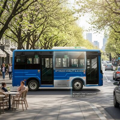Autobuses eléctricos eléctricos de 6 metros de batería minibus eléctrico de la ciudad Nuevo autobús de energía.