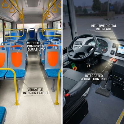 6m Zev Ev Minibús de 15 asientos Minibús para el servicio de transporte público