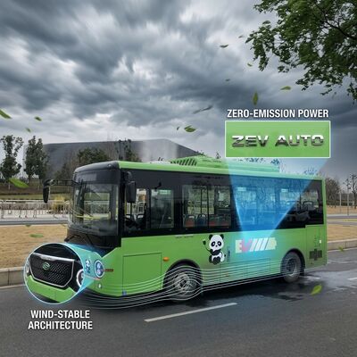 El E-autobús eléctrico puro del autobús de LHD los 6.6m con el piso cubre la carga de destello