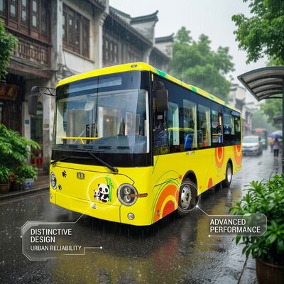 6Autobús eléctrico de 6 metros Minibuses eléctricos de dos pasos, transmisión automática